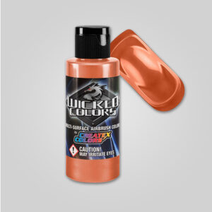 vopsea airbrush Createx Wicked W306 Pearl Orange 60ml portocaliu perlat efect prismatic